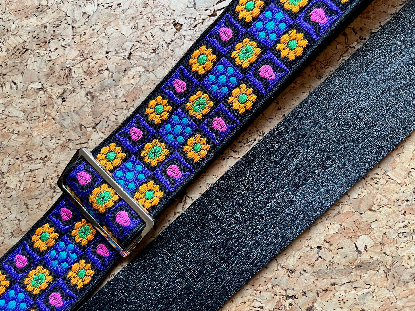 UNIQUE PIECE - Blue Stella "Tom's Vintage Straps" guitar/bass strap