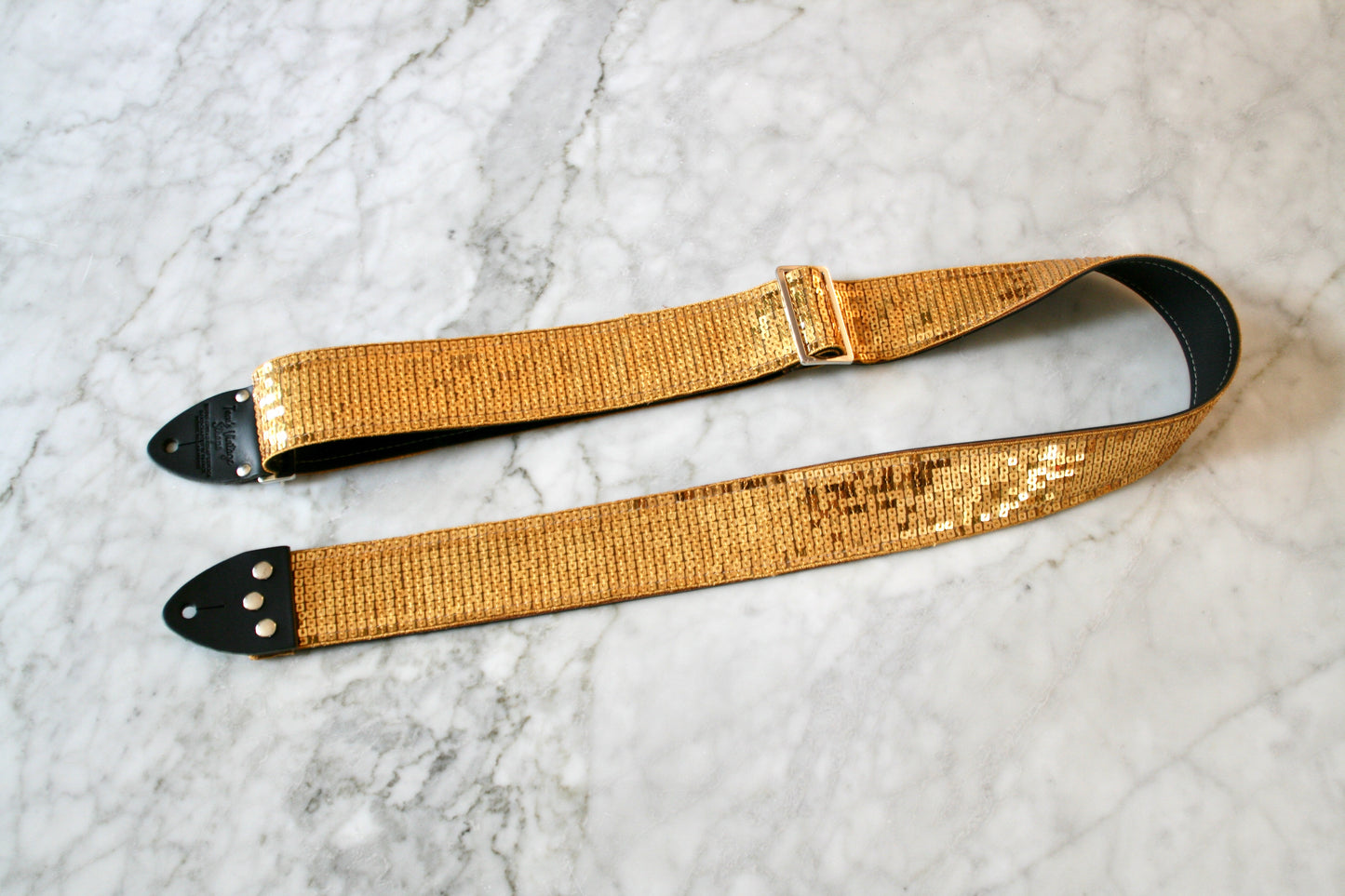 Gold 'Sequin' Guitar/Bass Hippie Strap