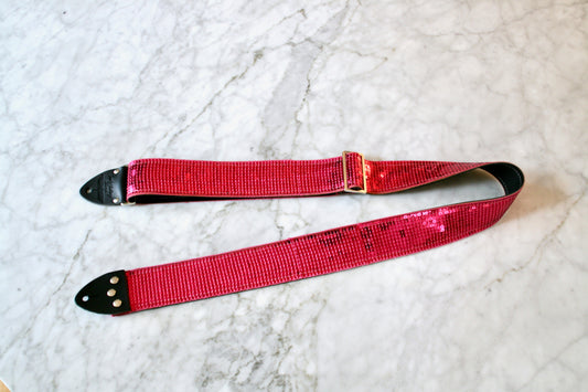 Pink 'Sequin' Guitar/Bass Hippie Strap