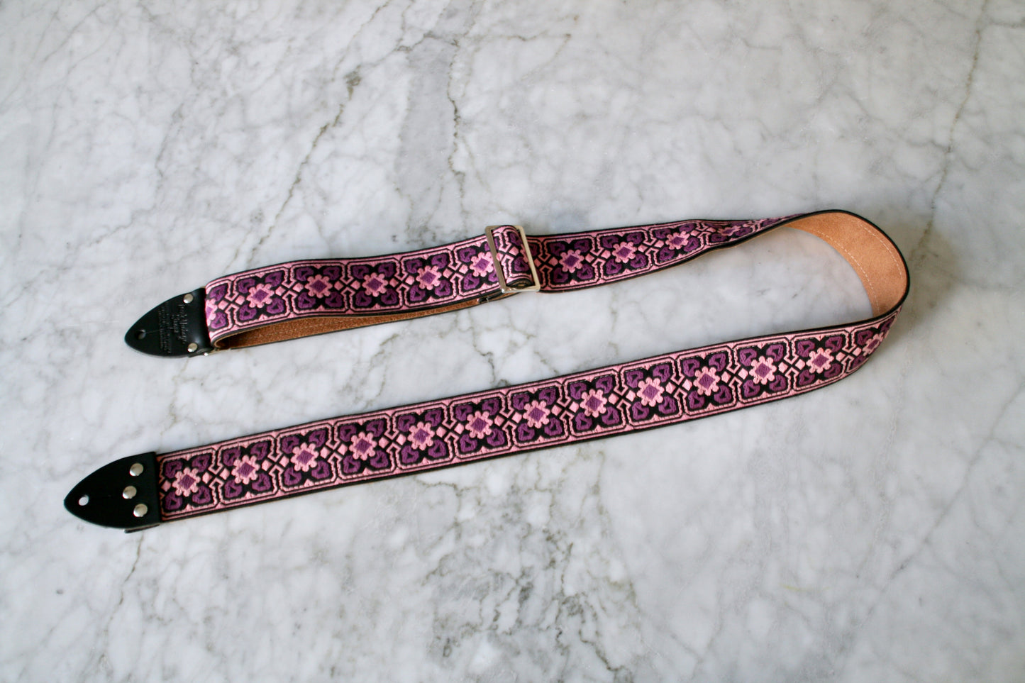Purple 'Fillmore' Guitar/Bass Hippie Strap
