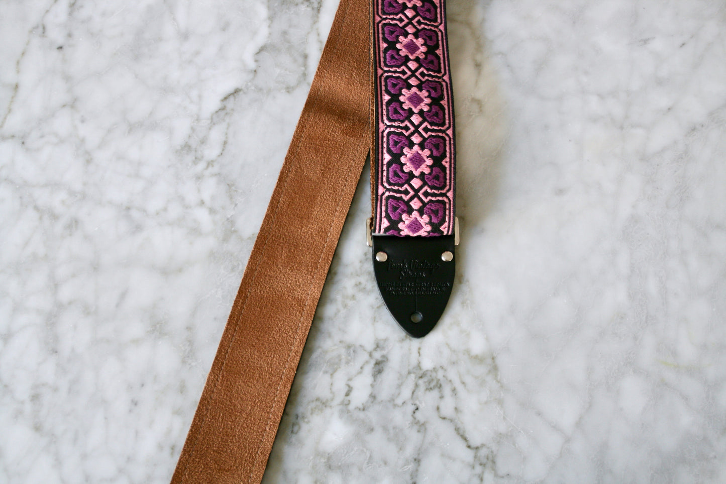 Purple 'Fillmore' Guitar/Bass Hippie Strap