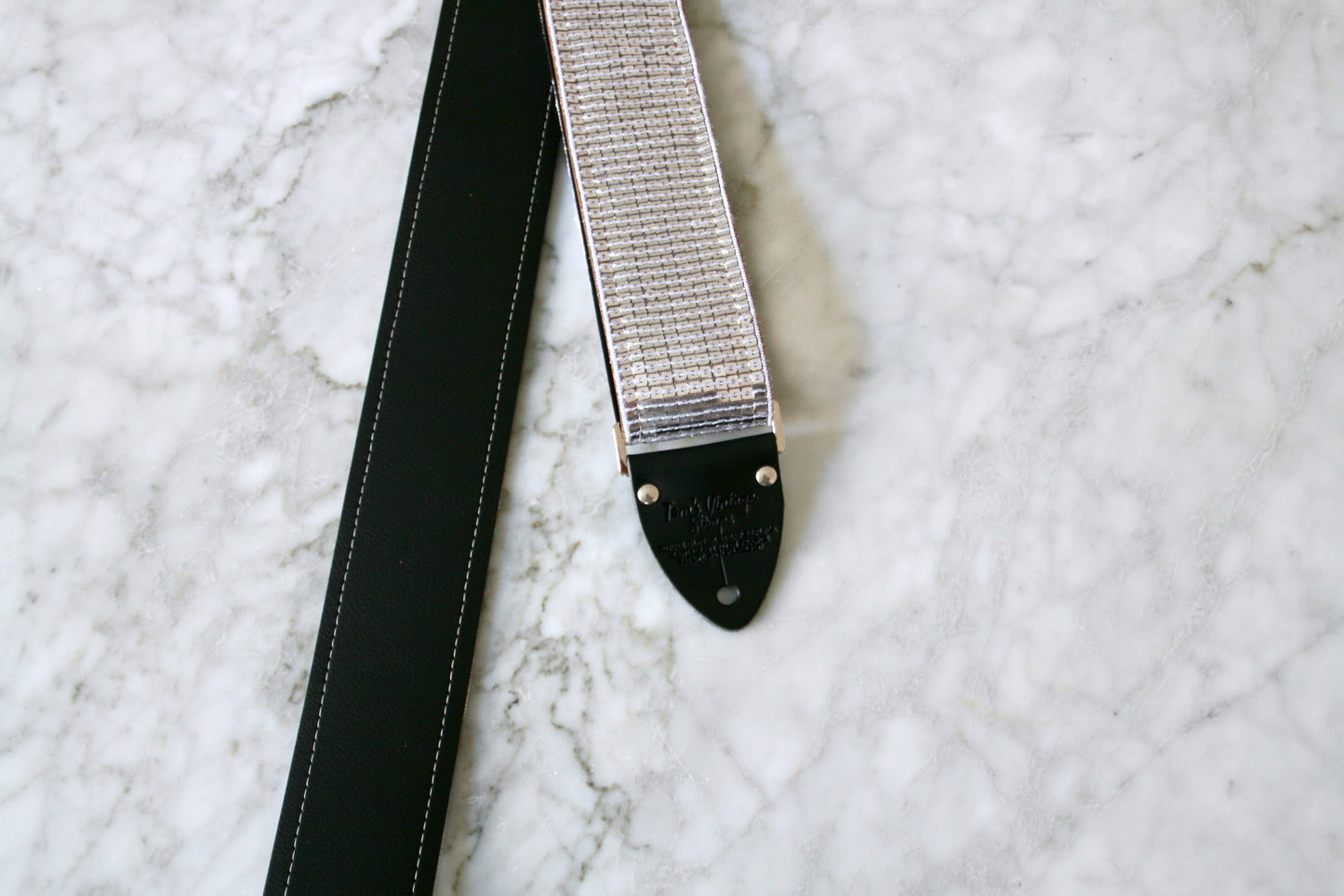 Silver 'Sequin' Guitar/Bass Hippie Strap