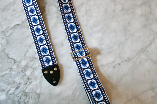 Cobalt 'Pillars' Guitar/Bass Hippie Strap
