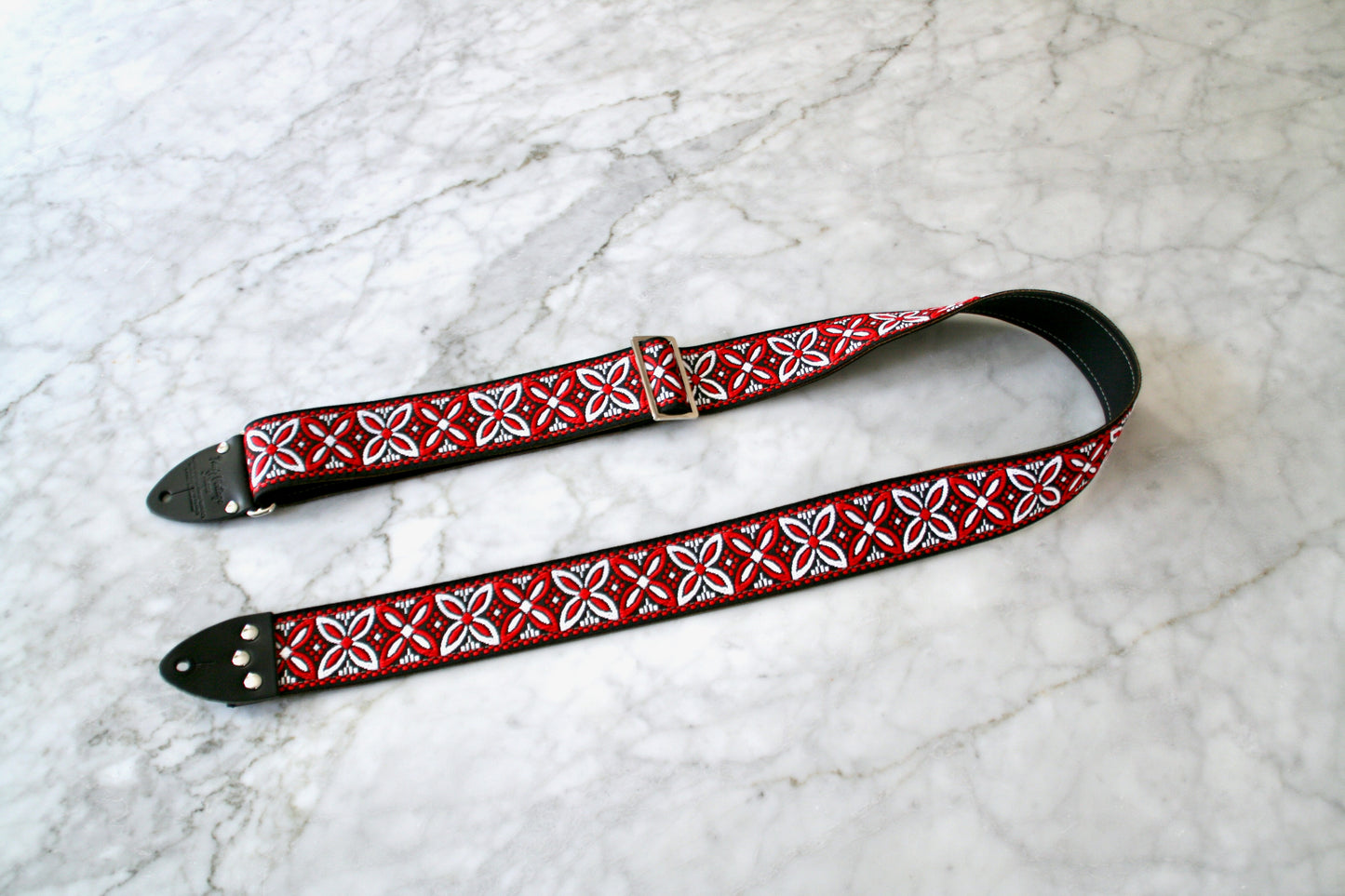 Red 'Beck' Guitar/Bass Hippie Strap