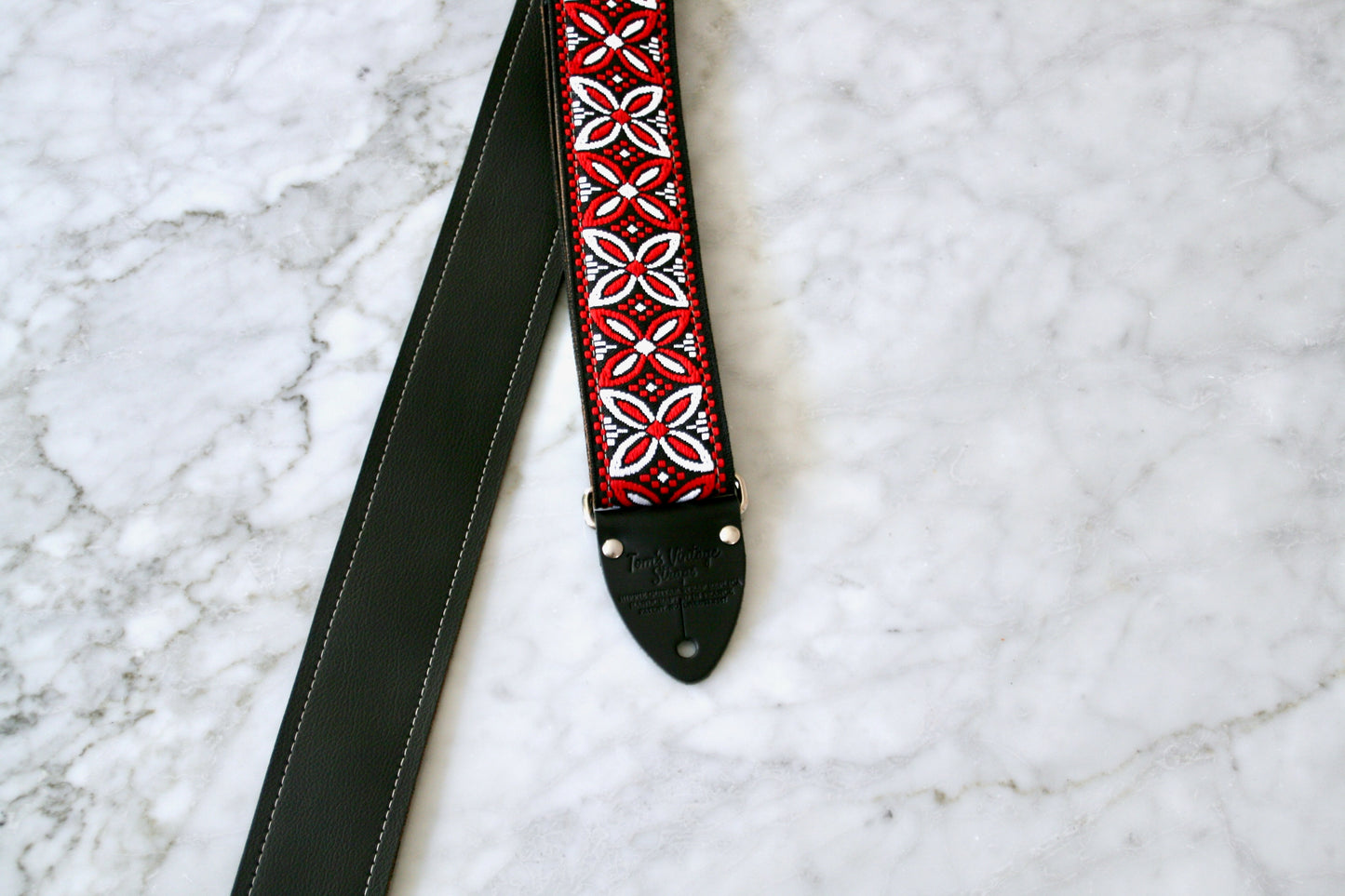 Red 'Beck' Guitar/Bass Hippie Strap