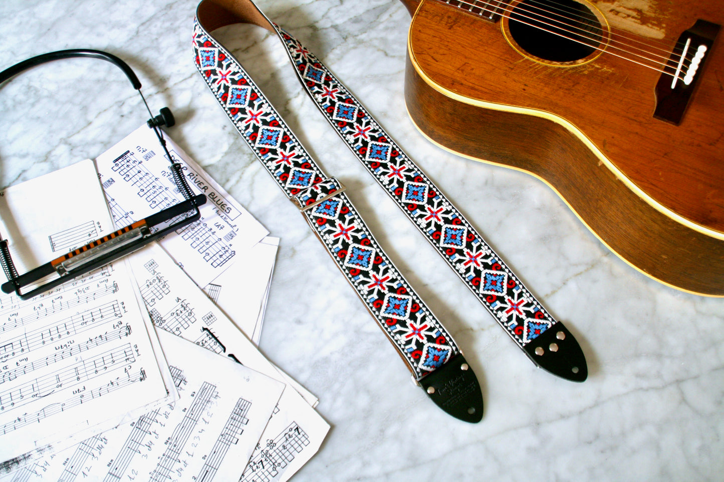 'Cash' Guitar/Bass Hippie Strap