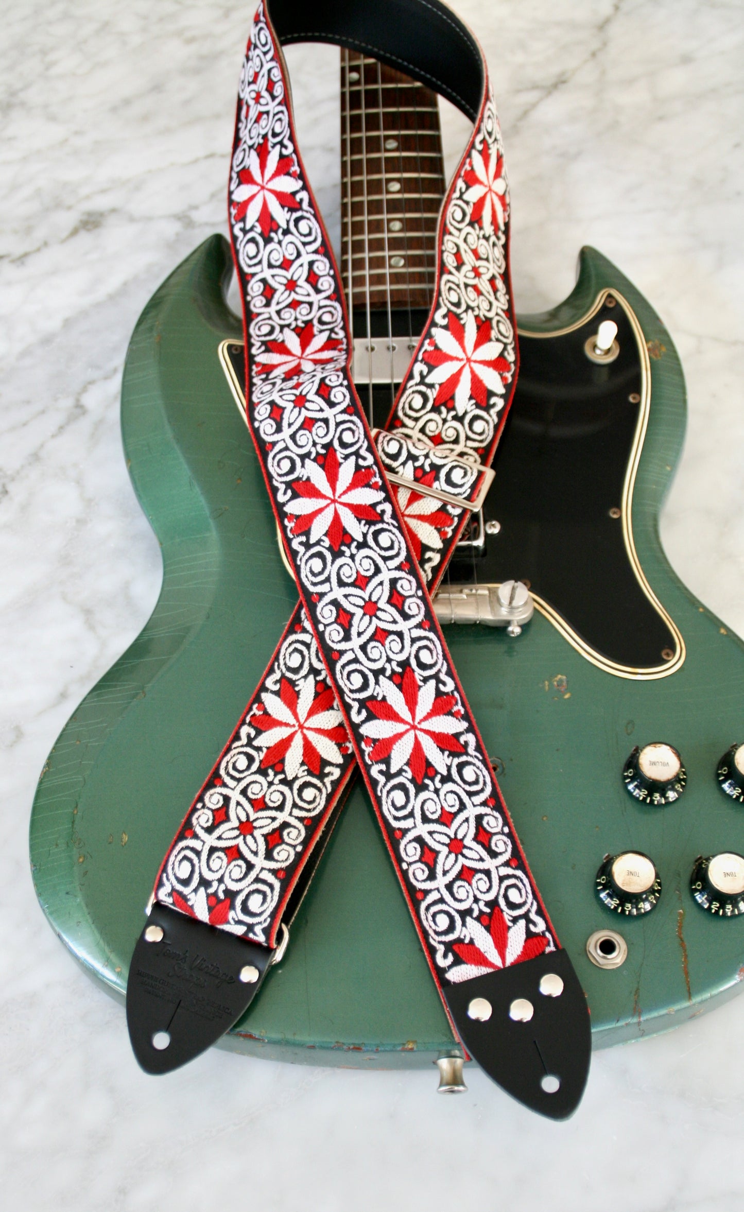 Ruby 'Dresden' Guitar/Bass Hippie Strap