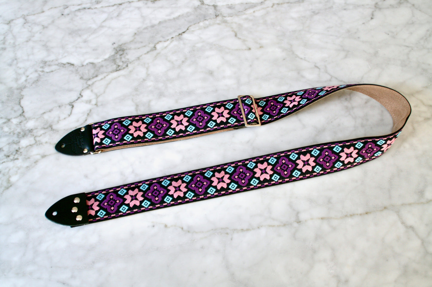 Purple 'Altamont' Guitar/Bass Hippie Strap