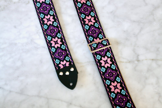 Purple 'Altamont' Guitar/Bass Hippie Strap