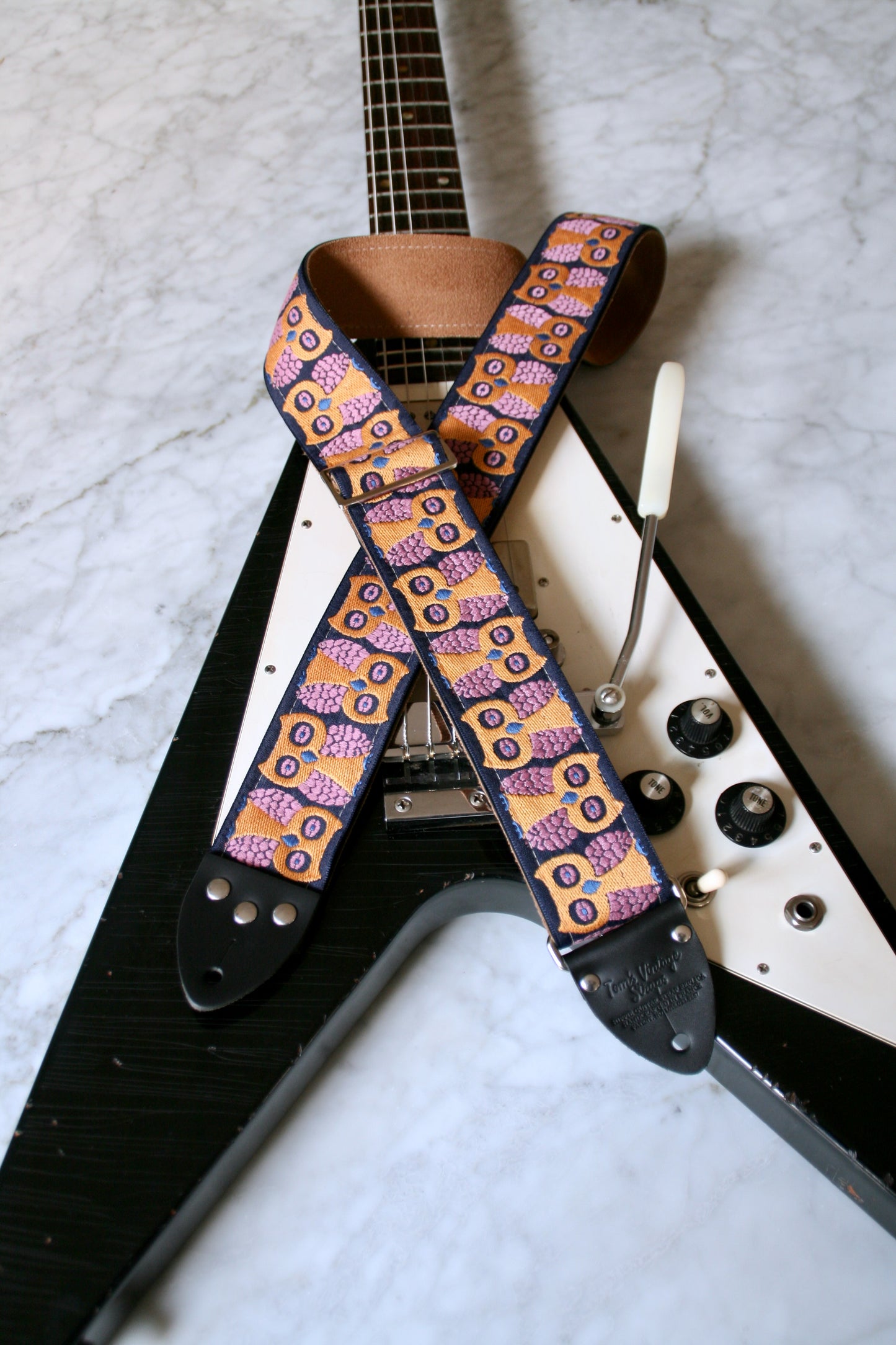 'Owl' Guitar/Bass Hippie Strap