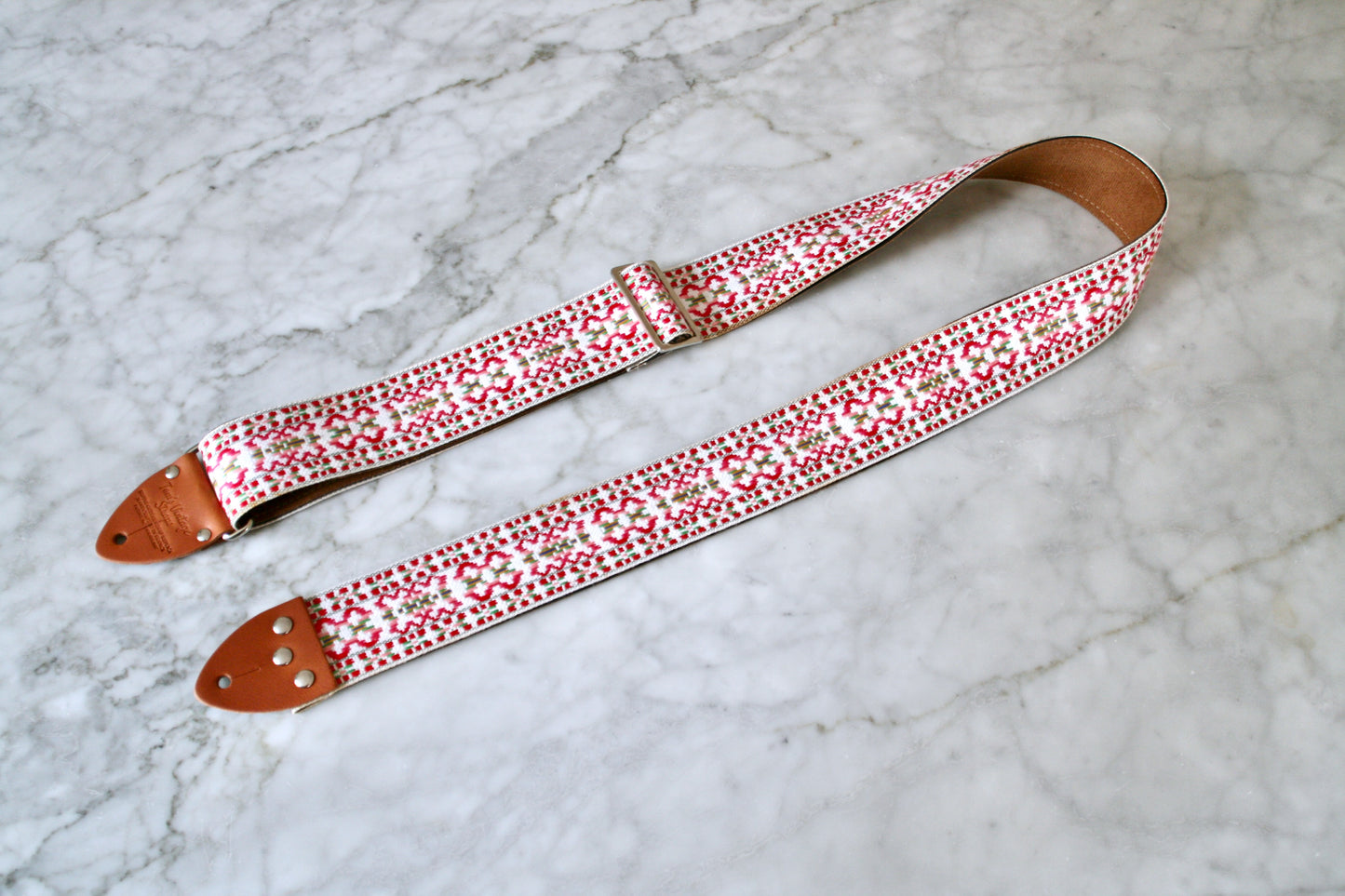 Pink 'Clover' Guitar/Bass Hippie Strap