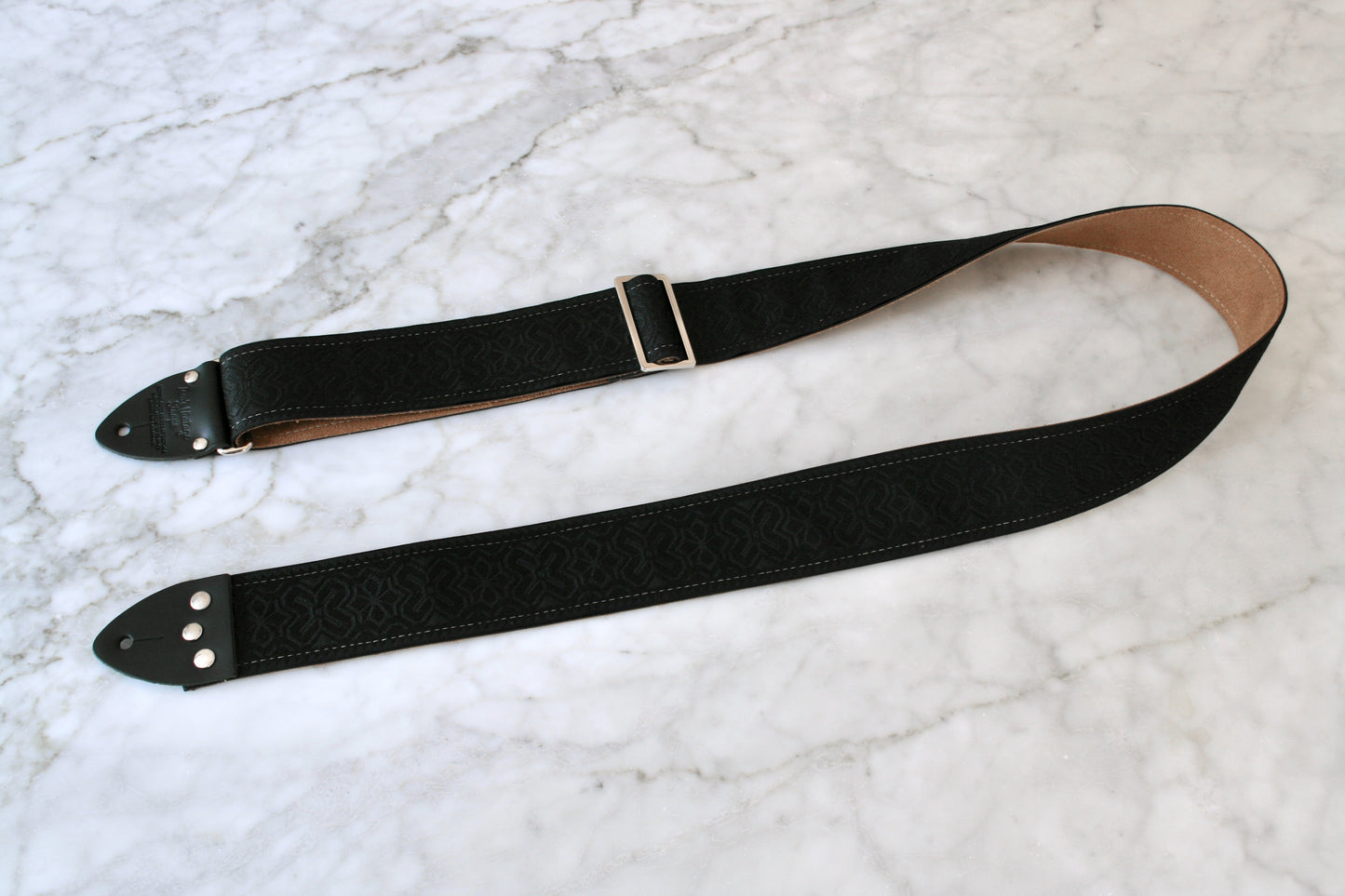 Black 'Greenwich' Guitar/Bass Hippie Strap
