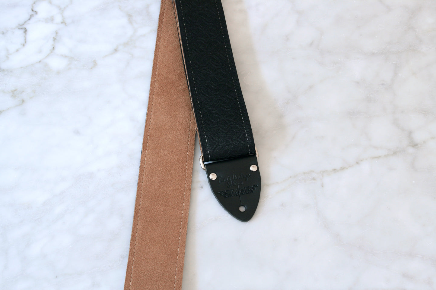 Black 'Greenwich' Guitar/Bass Hippie Strap