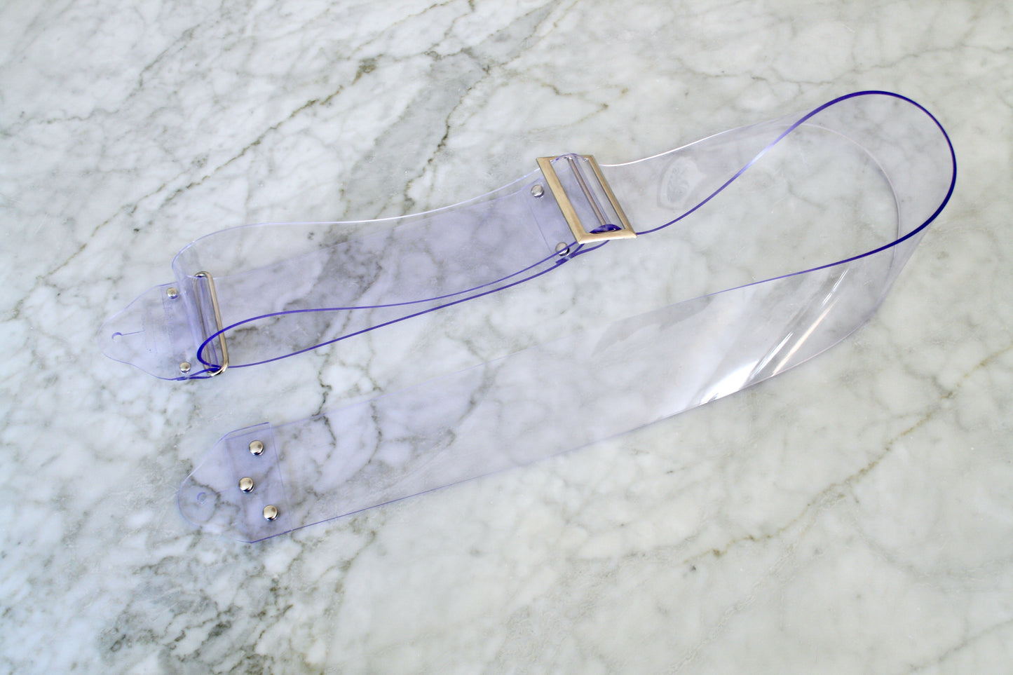 Custom wide PVC 'Ghost' Guitar/Bass Hippie Strap