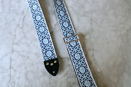 Blue 'Octastar' Guitar/Bass Hippie Strap
