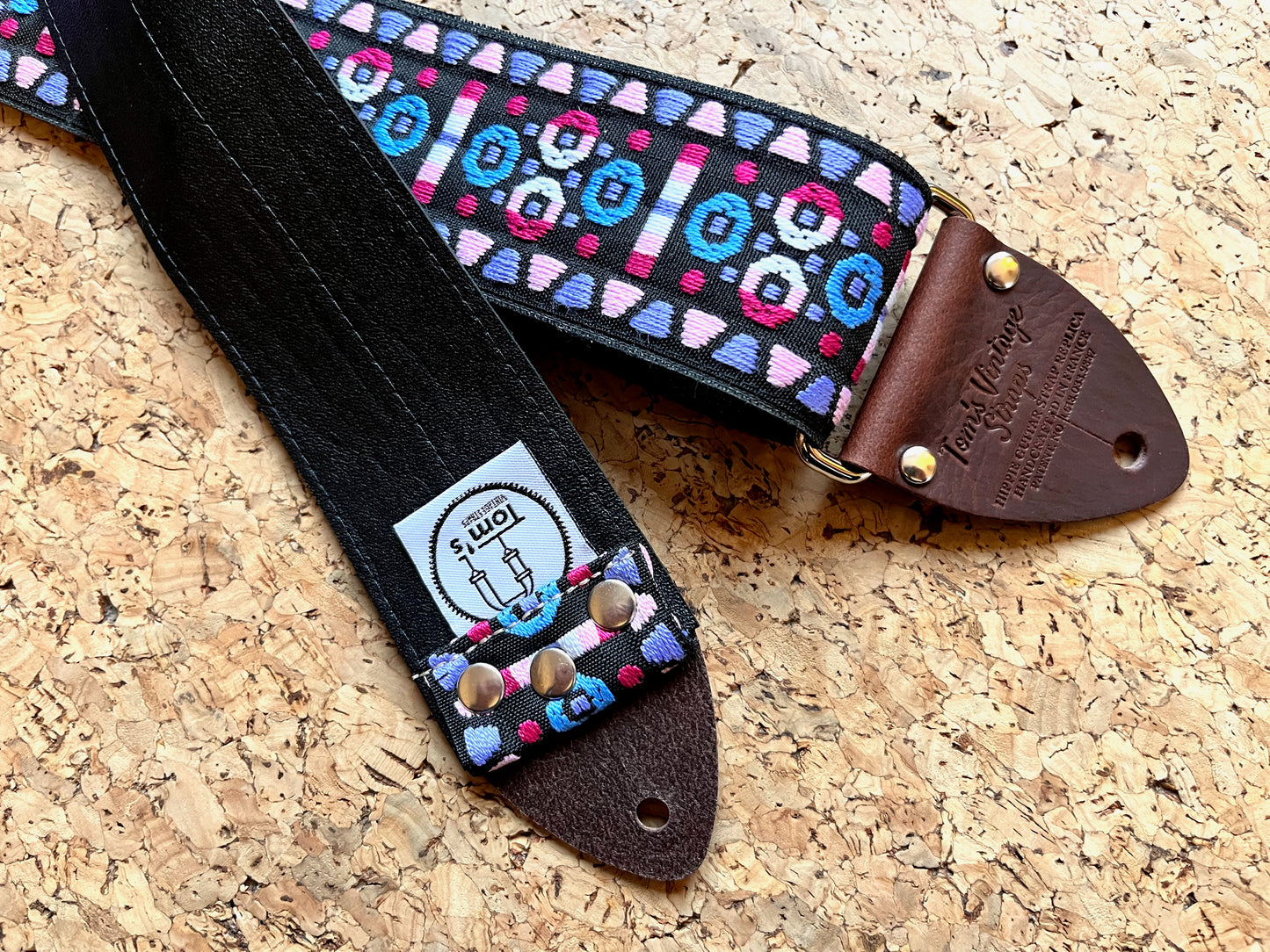 UNIQUE PIECE - Purple Morrey "Tom's Vintage Straps" guitar/bass strap
