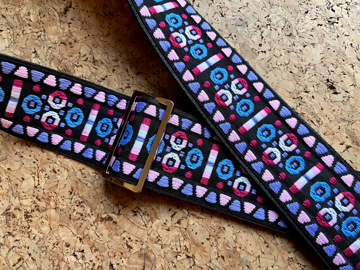 UNIQUE PIECE - Purple Morrey "Tom's Vintage Straps" guitar/bass strap