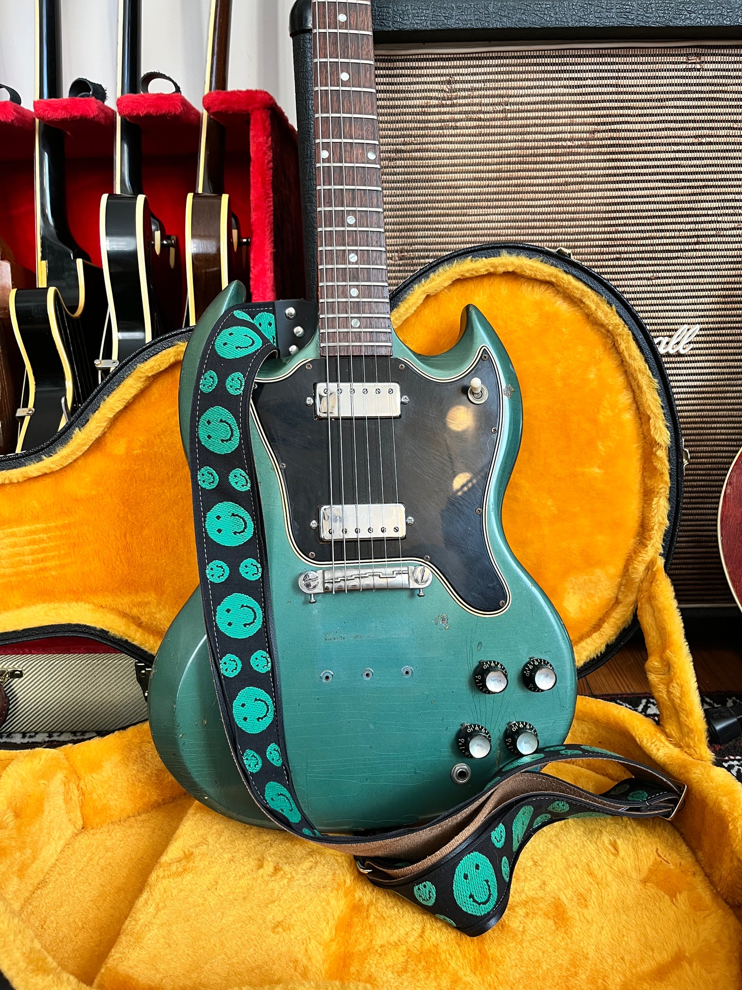 'Smiley' Guitar/Bass Hippie Strap