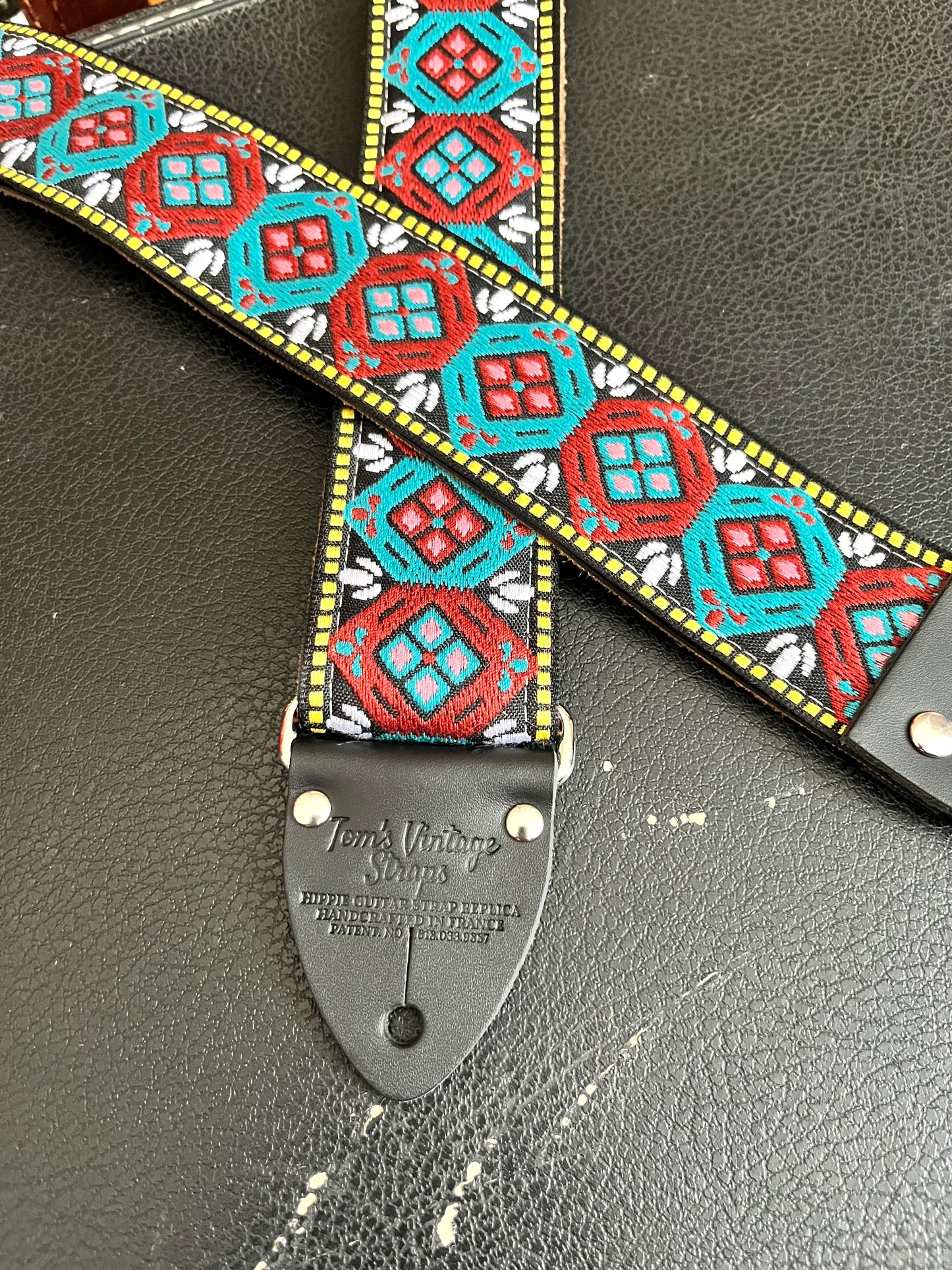 Mauve 'Honeycomb' Guitar/Bass Hippie Strap