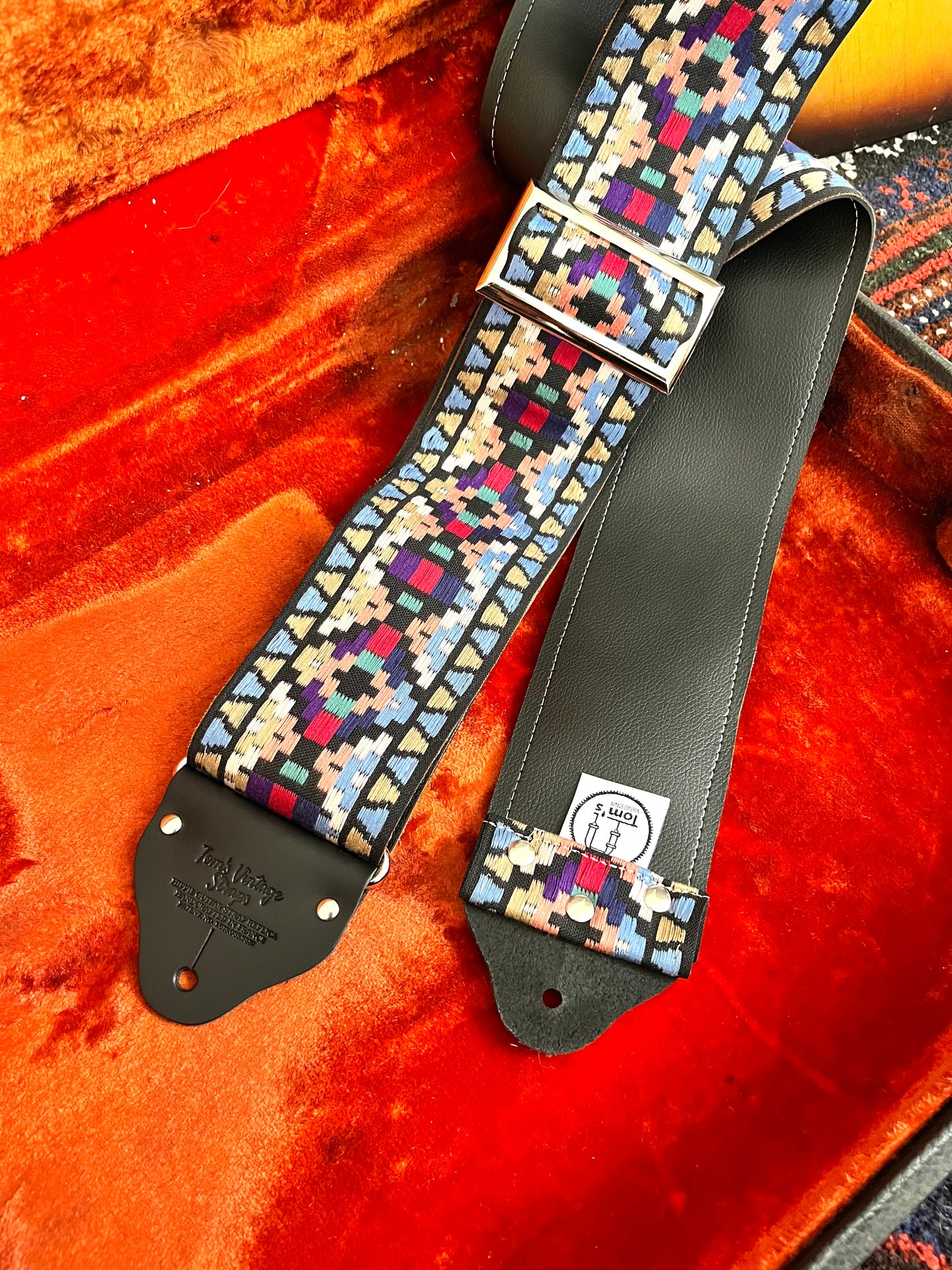 Custom wide 3" 'Santa Fe' Guitar/Bass Hippie Strap