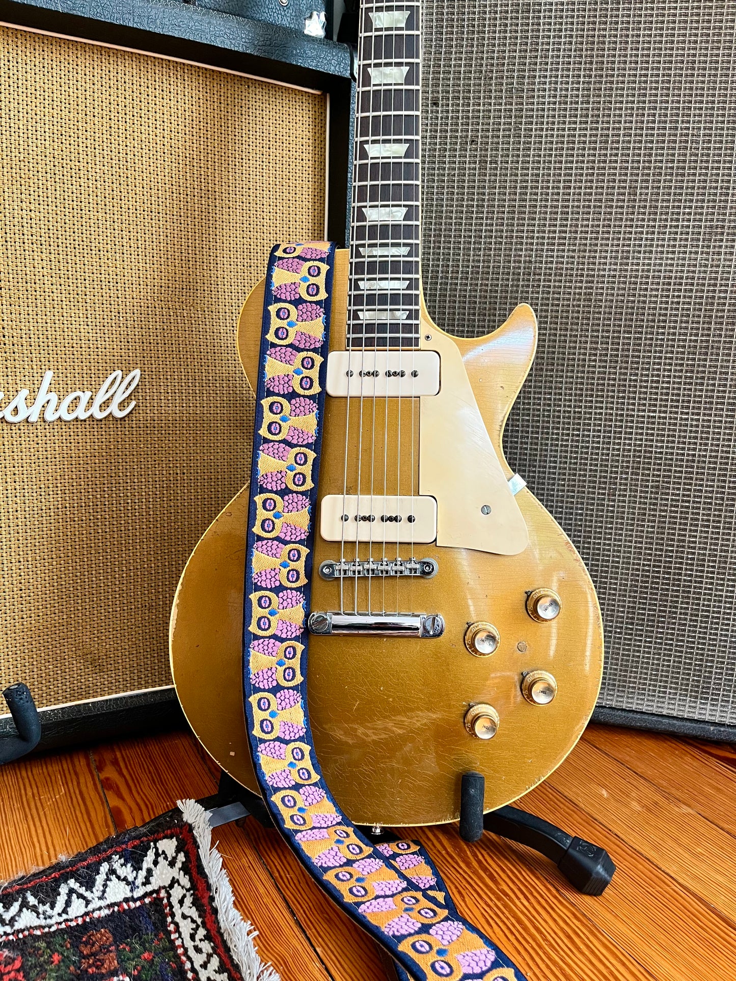 'Owl' Guitar/Bass Hippie Strap