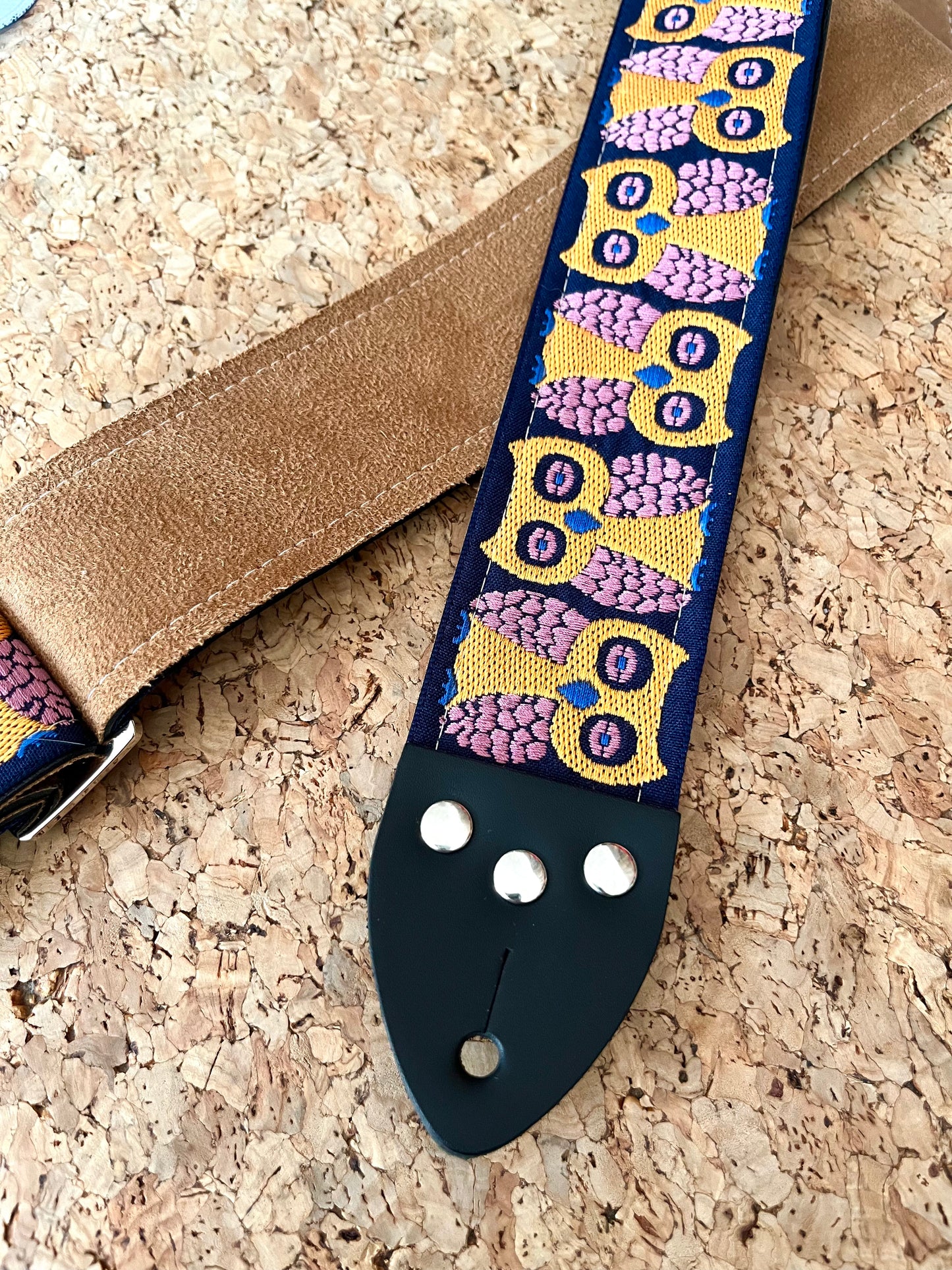 'Owl' Guitar/Bass Hippie Strap
