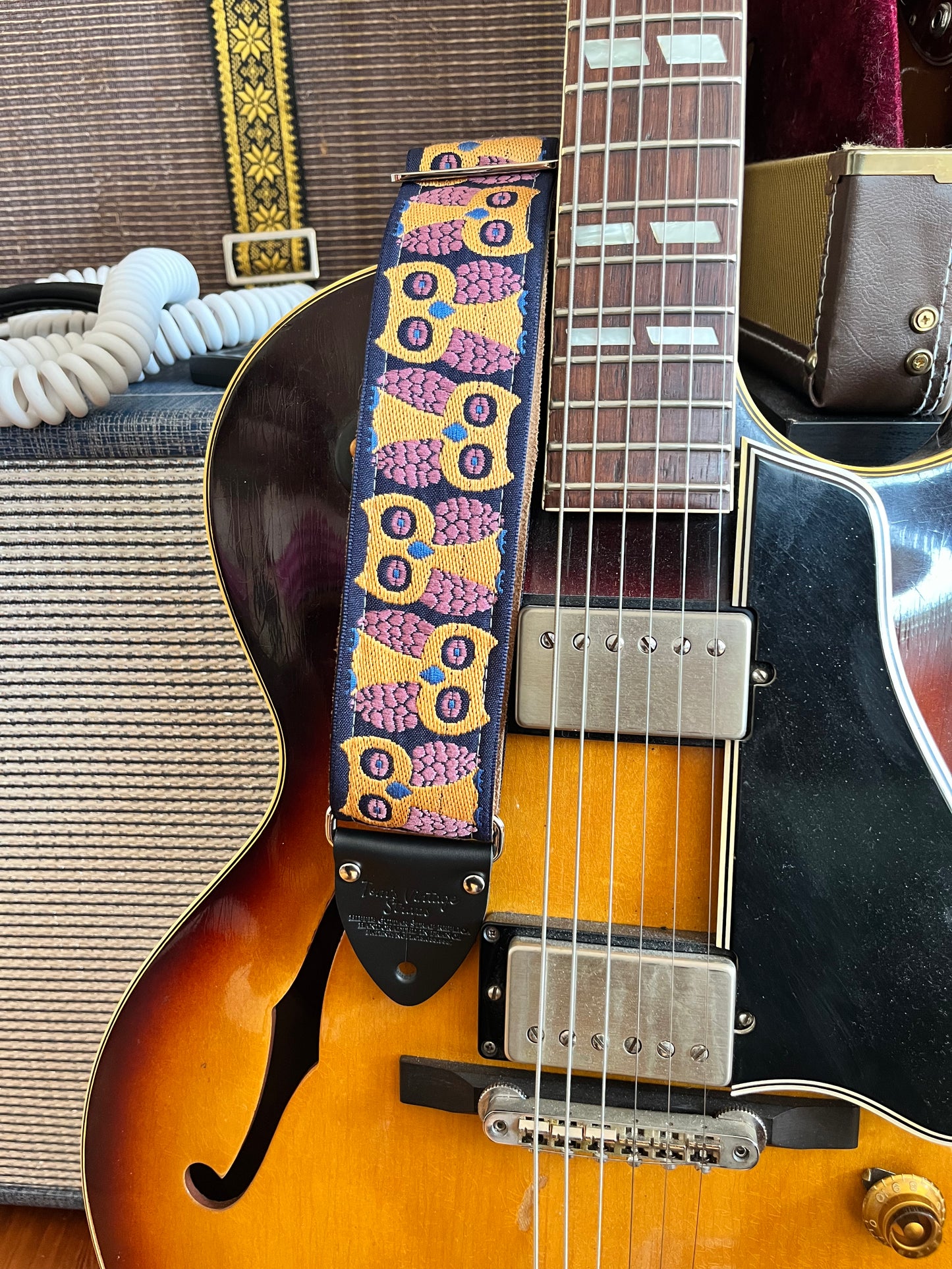 'Owl' Guitar/Bass Hippie Strap