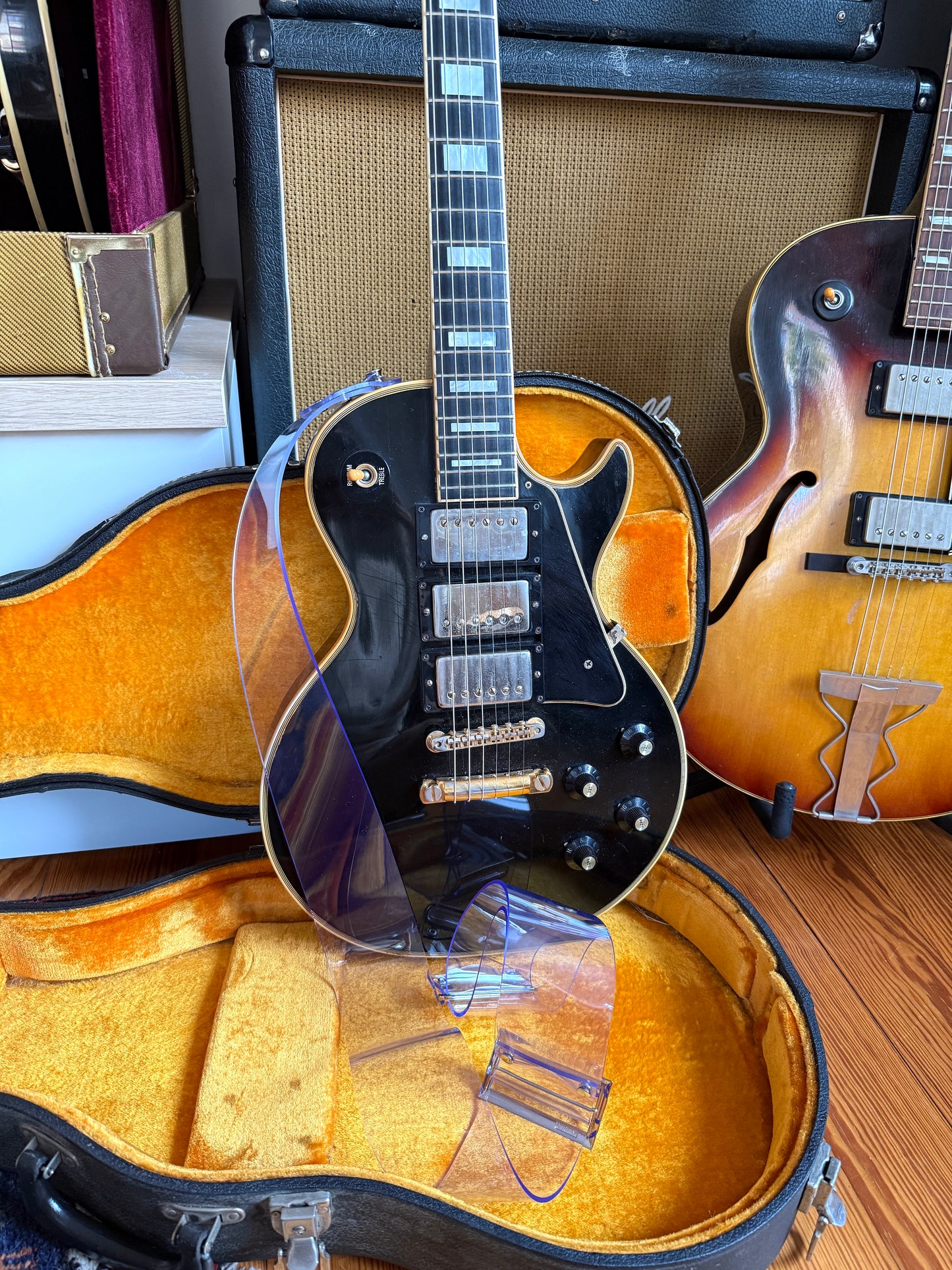 Custom wide PVC 'Ghost' Guitar/Bass Hippie Strap