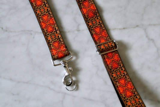 Orange 'Inca' Hippie Camera / Bag Strap