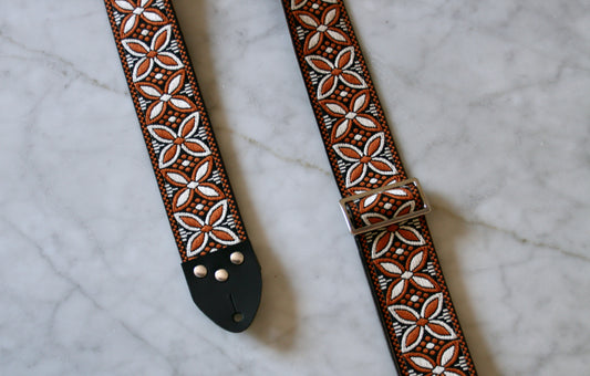 Brown 'Beck' Guitar/Bass Hippie Strap