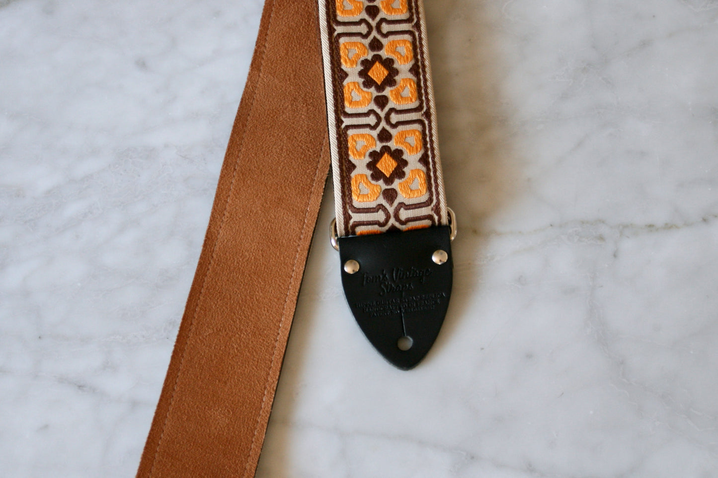 Beige 'Fillmore' Guitar/Bass Hippie Strap