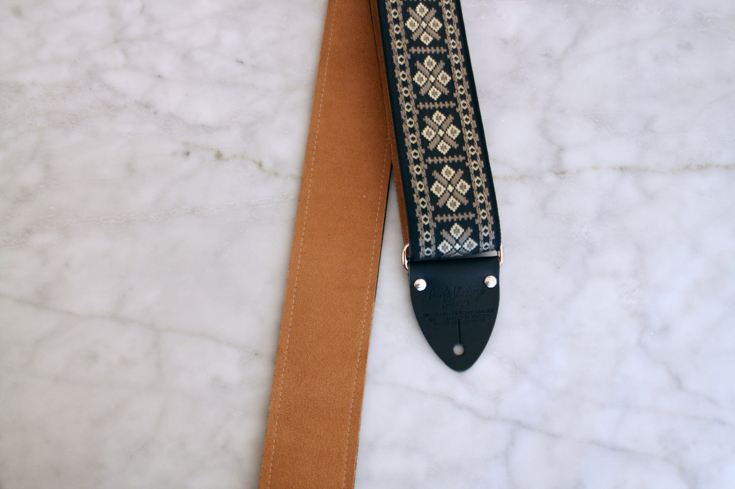 Grey 'Crossroads' Guitar/Bass Hippie Strap