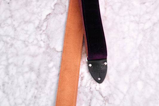 Purple 'Velvet' Guitar/Bass Hippie Strap