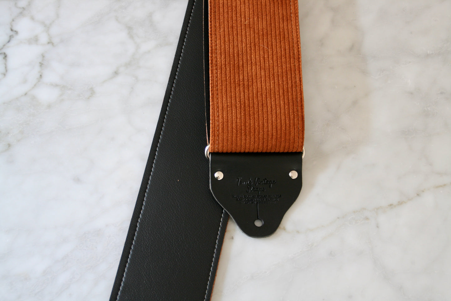 Custom wide 3" Brown 'Corduroy' Guitar/Bass Hippie Strap
