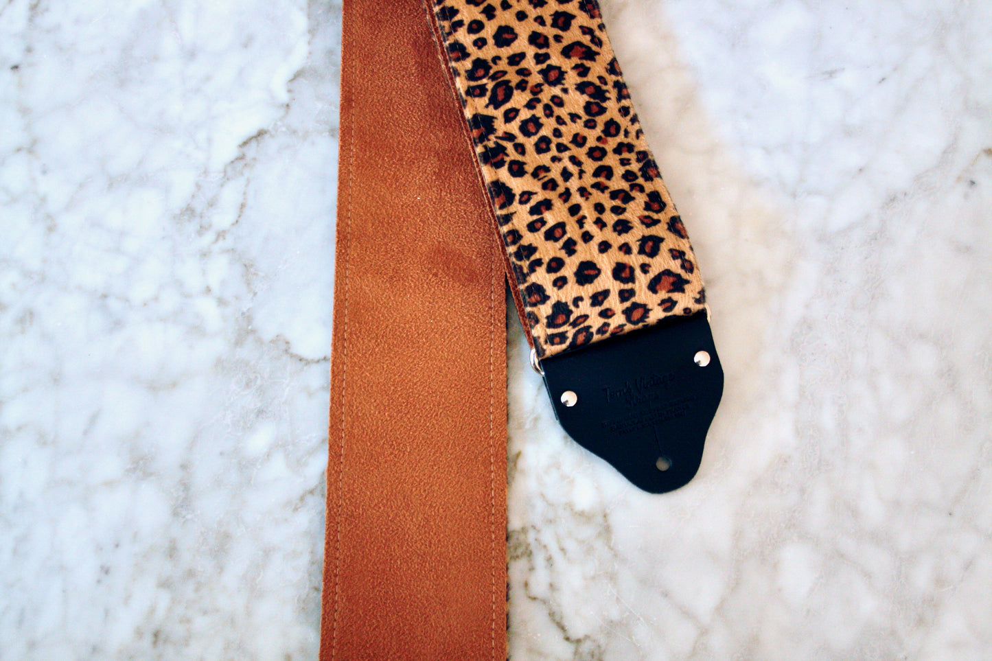 Custom wide 3" 'Leopard' Guitar/Bass Hippie Strap