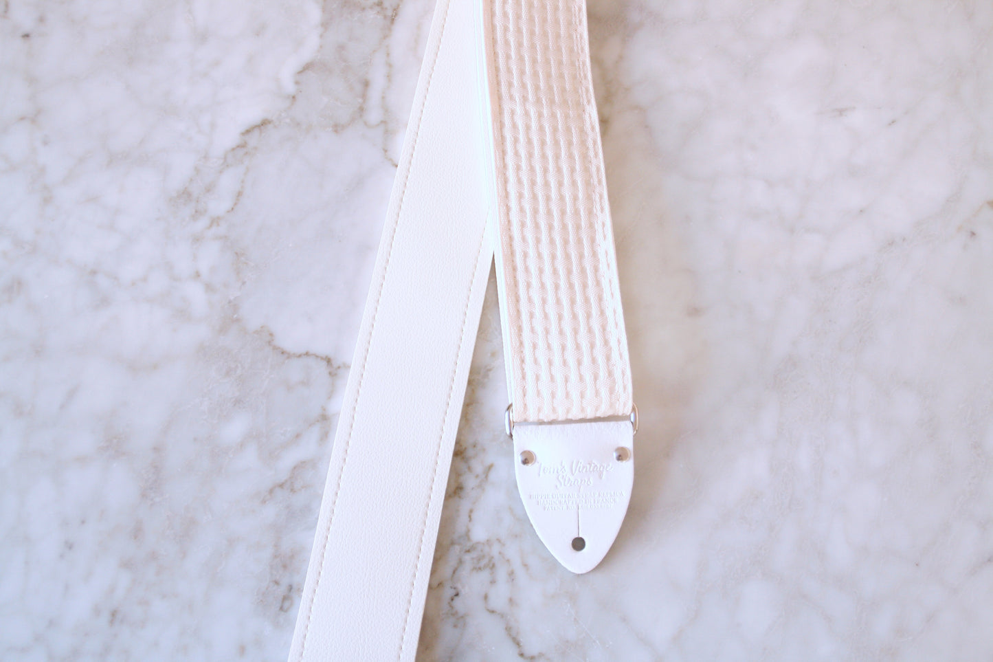 White 'Dragon' Jimmy Page Guitar/Bass Hippie Strap
