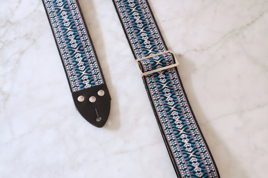 Black 'Maco' Guitar/Bass Hippie Strap
