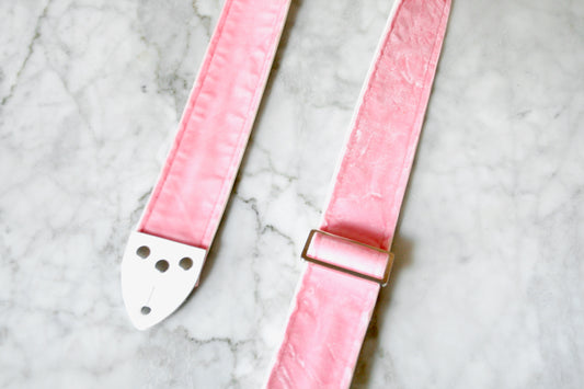 Pink 'Velvet' Guitar/Bass Hippie Strap