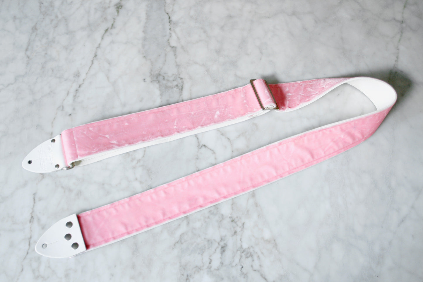 Pink 'Velvet' Guitar/Bass Hippie Strap