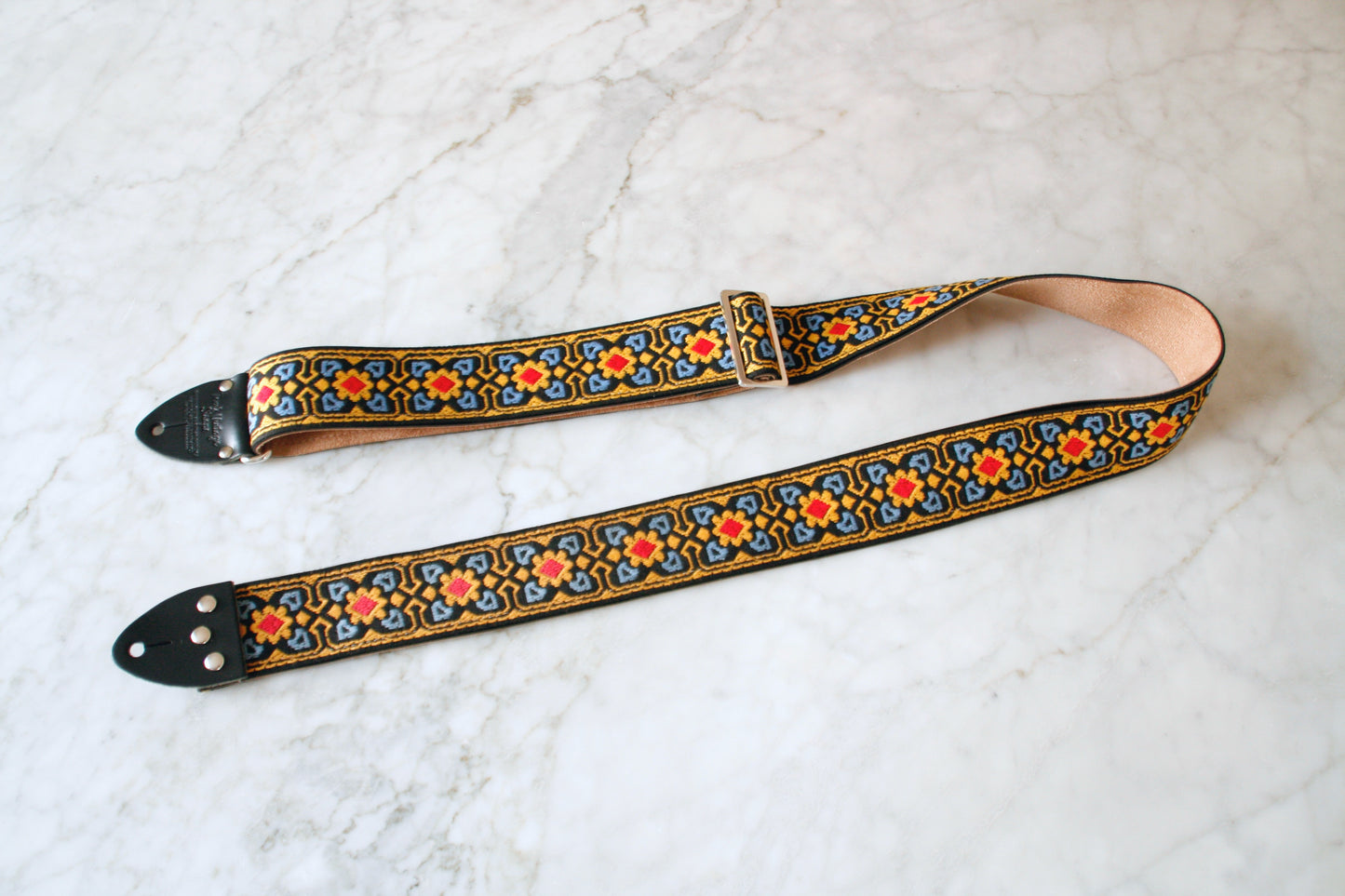 Mustard 'Fillmore' Guitar/Bass Hippie Strap
