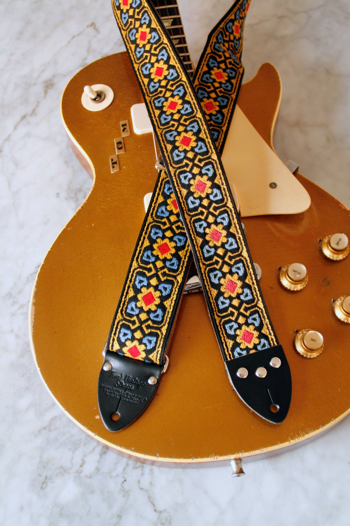 Mustard 'Fillmore' Guitar/Bass Hippie Strap