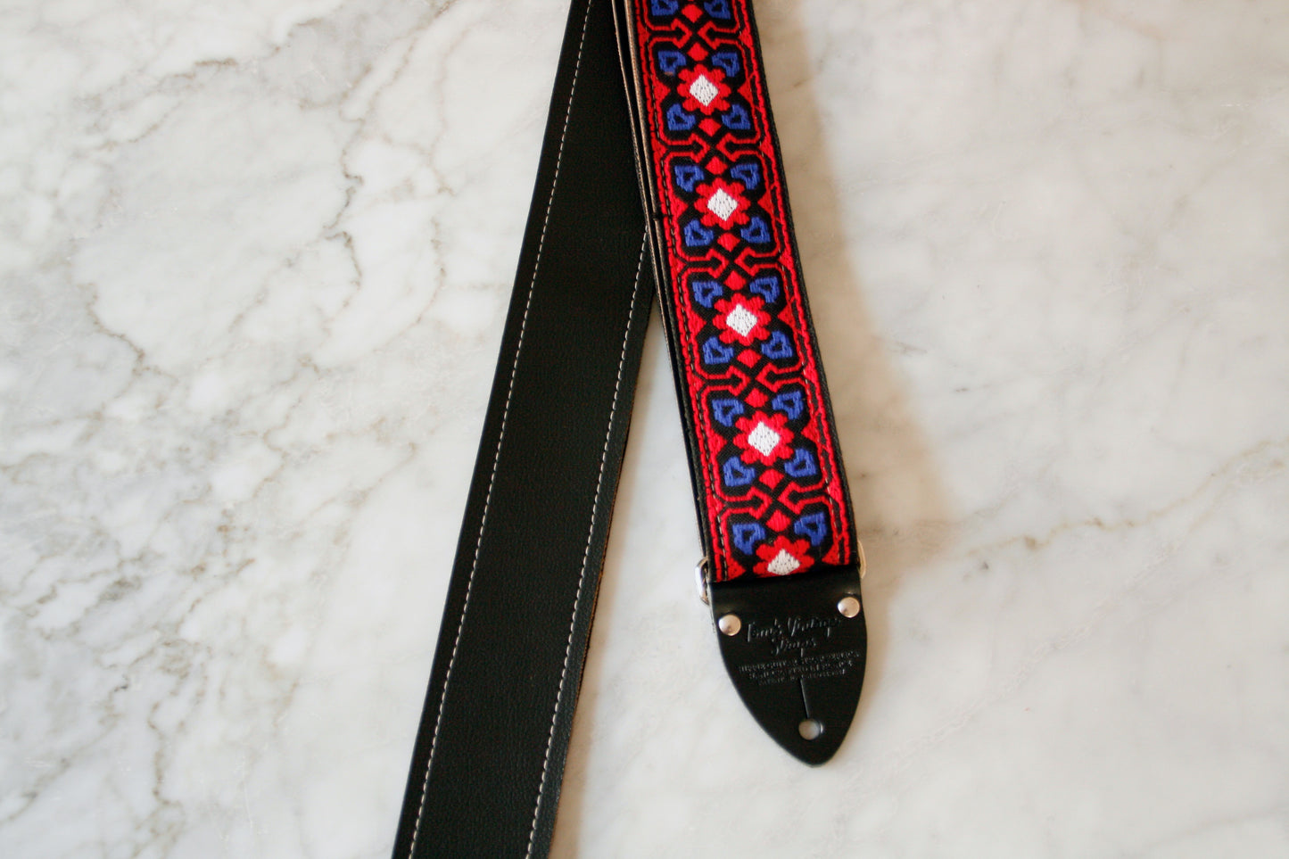 Red 'Fillmore' Guitar/Bass Hippie Strap
