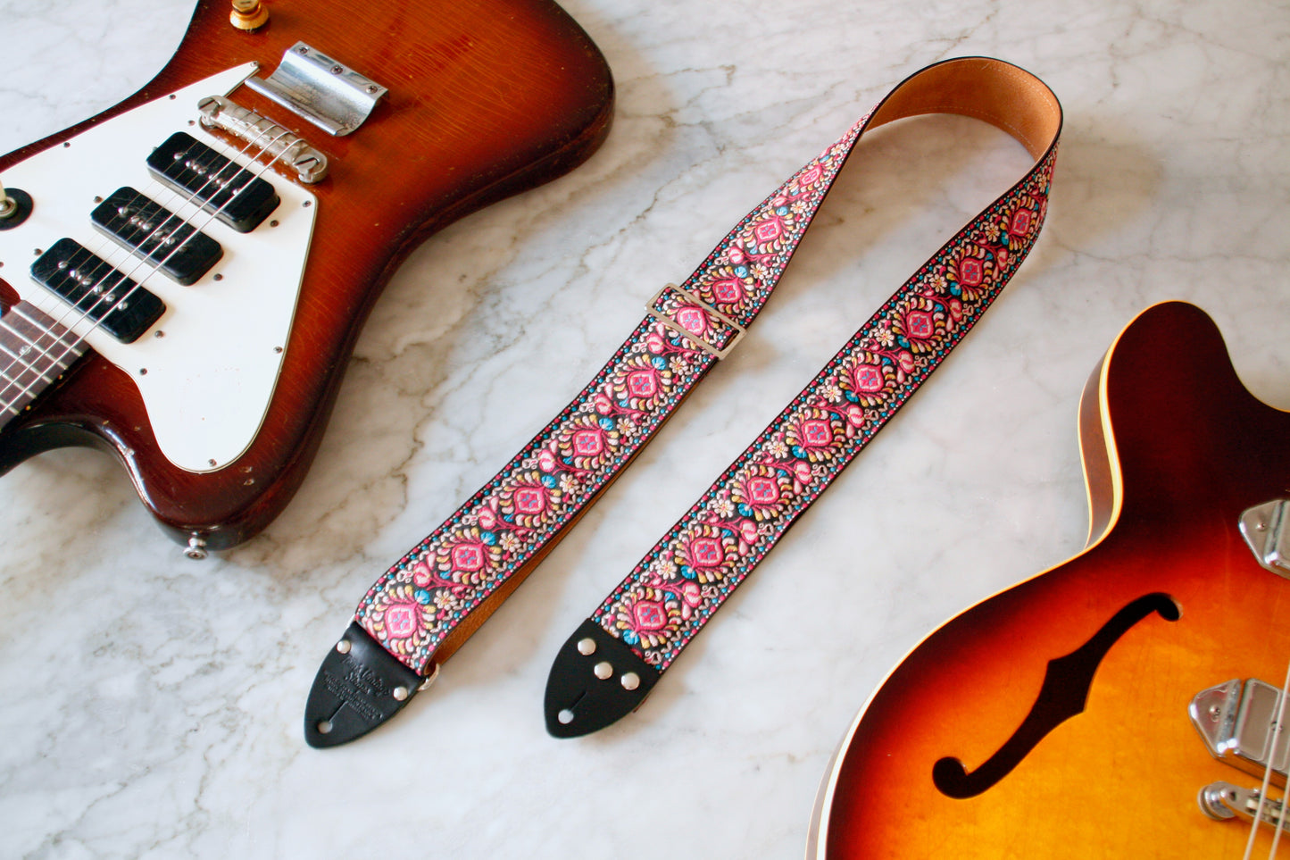 Coral 'Peacock' Guitar/Bass Hippie Strap