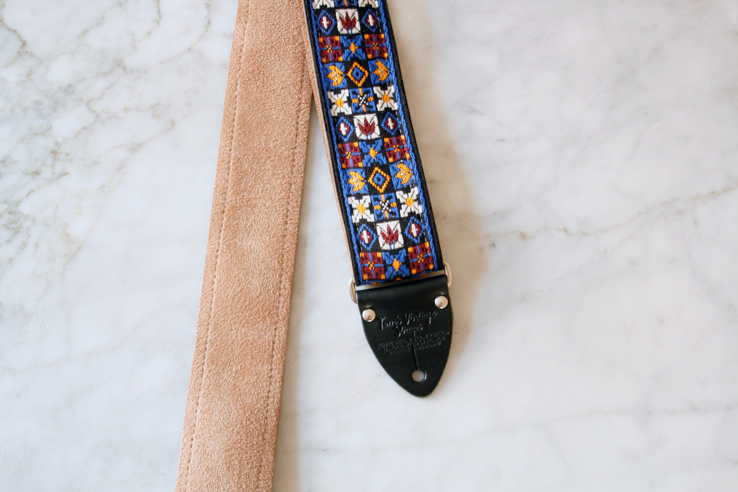 Navy 'Woodstock' Guitar/Bass Hippie Strap