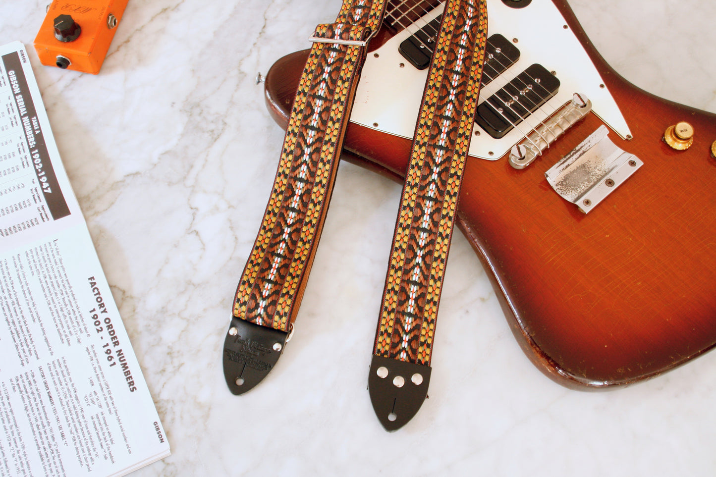 Brown 'Maco' Guitar/Bass Hippie Strap