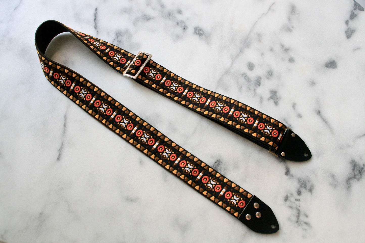 Brown 'Morrey' Guitar/Bass Hippie Strap