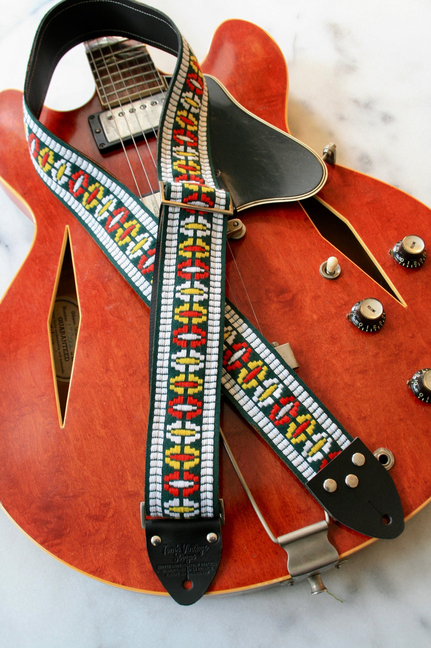 Green 'Ufo' Guitar/Bass Hippie Strap