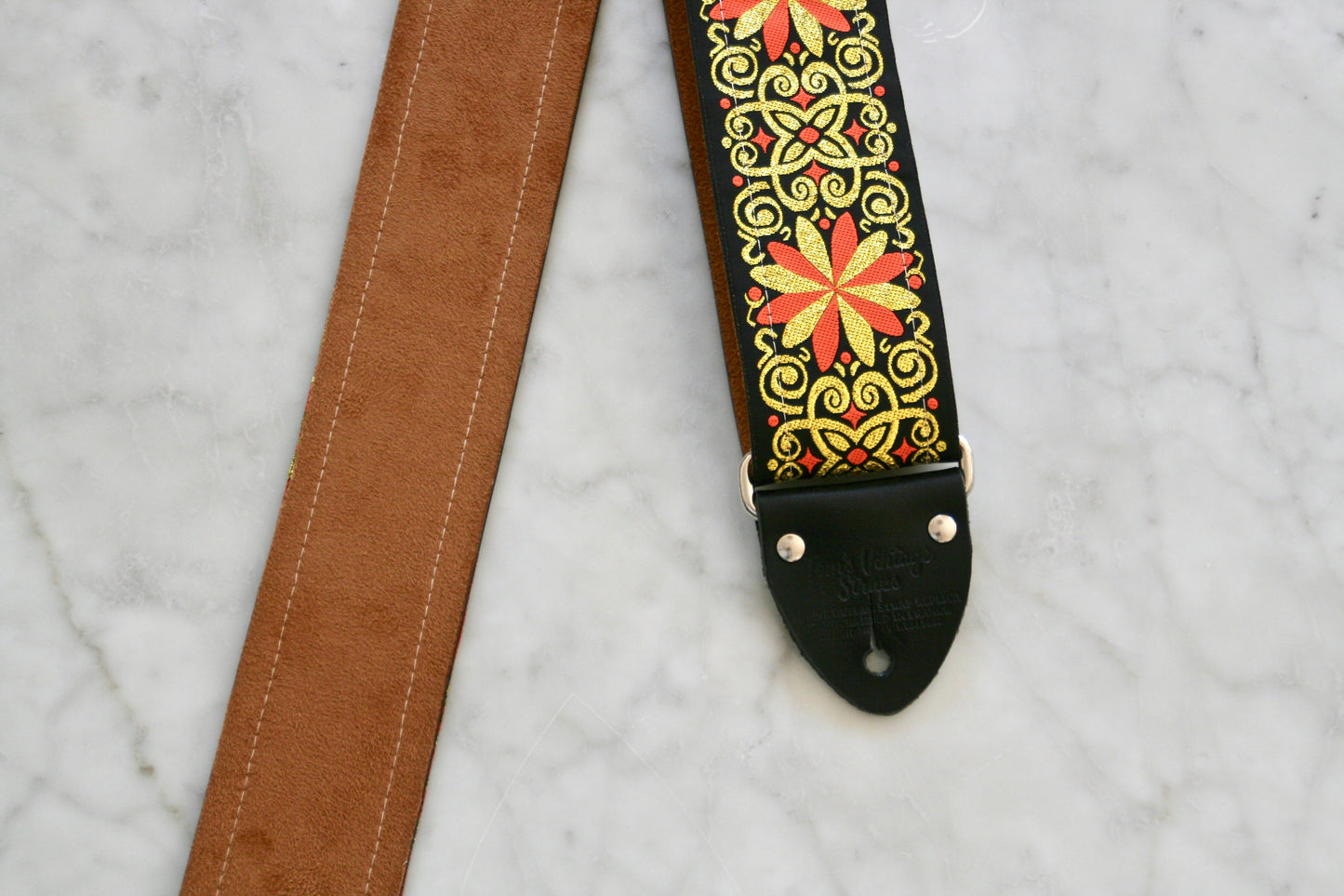 Gold 'Dresden' Guitar/Bass Hippie Strap