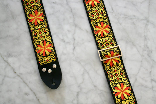 Gold 'Dresden' Guitar/Bass Hippie Strap