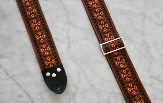 Caramel 'Crossroads' Guitar/Bass Hippie Strap